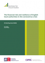 The financial risk and resilience of English local authorities in the coronavirus crisis: (IFS Briefing Note BN296)
